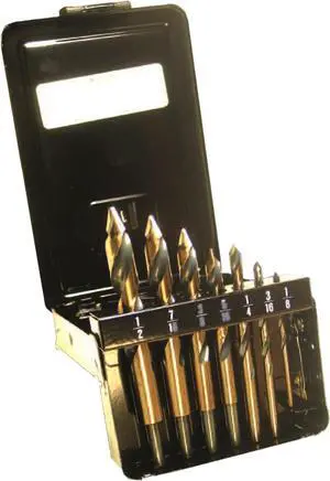 Viking Drill and Tool 32274 AD-7 Type 183-UB 60 Degree Magnum Super Prem Chipfree Acrylic Drill Set