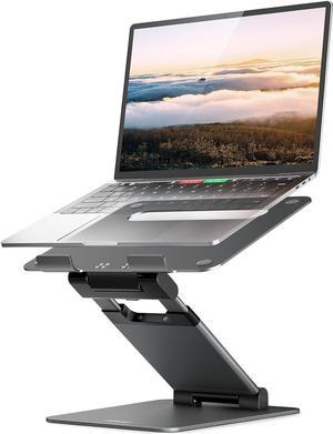 Nulaxy Laptop Stand for Desk, Ergonomic Sit to Stand Laptop Holder Convertor, Adjustable Height from 1.2" to 20", Supports up to 22lbs, Compatible with All Laptops Computer Tablets 10-17"