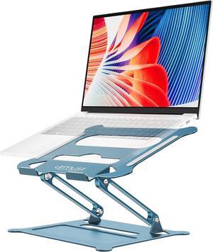 Urmust Adjustable Laptop Stand for Desk Computer Stand for Laptop Riser Holder Stand Compatible with MacBook Air Pro All Laptops 10-15.6"(Blue)