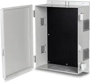 Namunanee Outdoor Electrical Junction Box, ABS Water Resistant Enclosure with Internal Mounting Panel & Hinged Cover, 15.7" H* 11" L* 5.9" W Namunanee Outdoor Electrical Junction Box, ABS Water Resistant Enclosure with Internal Mounting Panel & Hinged Cover, 15.7" H* 11" L* 5.9" W
