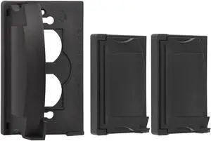 BESTTEN 3 Pack Outdoor Outlet Cover for Duplex Receptacles, Weatherproof Design Auto-Closing Lid, Black, UL Listed, H4.65 x W2.87 x D0.71