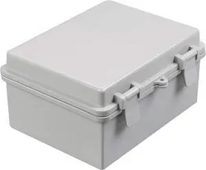 CrocSee ABS Plastic Dustproof Waterproof IP65 Junction Box Universal Durable Electrical Project Enclosure with Lock (8.6"x6.7"x4.3")