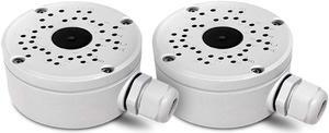 (New Upgrade) Security Camera Junction Box,Universal IP Camera Mount,Security Camera Bracket Outdoor,Metal Aluminum Waterproof Security Camera Mount,Blink Camera Mount