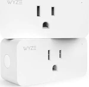 Wyze Plug, 2.4GHz WiFi Smart Plug, Works with Alexa, Google Assistant, IFTTT, No Hub Required, Two-Pack, White