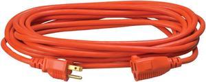 Southwire 2307SW Vinyl Outdoor Extension Cord In Orange With 3-Prong Plug (25 Feet; 16/3 gauge)