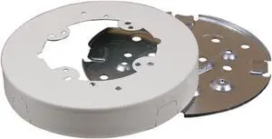 Legrand Wiremold V5738A Metal Raceway for Extending Power, 500 and 700 Series, 5 1/2" Diameter Solid Base Fixture Box, 1" Deep, White (1 Pack)