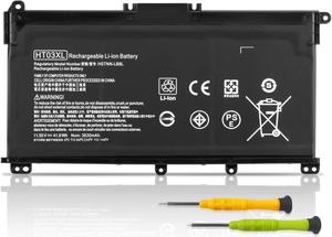 HT03XL Battery Replacement for HP Pavilion 14-CE 14-CF 14-CK 14-CM 14-DF 14-DH 14-DQ 14Q-CY 14S-CF 14S-DQ 14-FQ 15-CS 15-CW 15-DA 15-DW 14-ce0xxx 14-cf0xxx 14-cm0xxx 14-dh0xxx 14-dk0xxx 14-dq0xxx