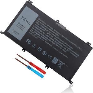 74Wh Type 357F9 71JF4 Battery Compatible with Dell Inspiron 15 7000 7559 7557 7567 7566 7759 15 5576 5577 INS15PD Series 15-7559 0GFJ6 P57F 071JF4 0357F9 6 Cell 11.1V 11.4V Li-ion Laptop Battery New