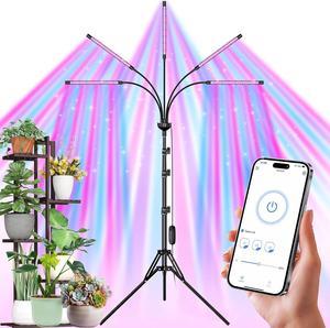 Grow Lights for Indoor Plant Full SpectrumSmart Plant LightGrow Lights for Seed StartingPlant Lights for Indoor GrowingGrow LampLED Grow LightsRed Blue Light with 59TripodAPP Control