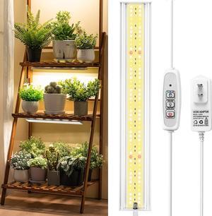 FOXGARDEN- Grow Light, Full Spectrum Plant Light Strip for Indoor Plants, 96 LED Bright Grow Lamp with Auto On/Off Timer 4/8/12H, 4 Dimmable Brightness