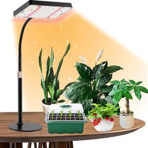 200W LED Grow Lights for Indoor Plants Full Spectrum Table Top Plant Lights for Indoor Growing 208 LEDs Desk Grow Lights for Seed Starting Seedlings Vegetable Daisy Chain Adjustable Height