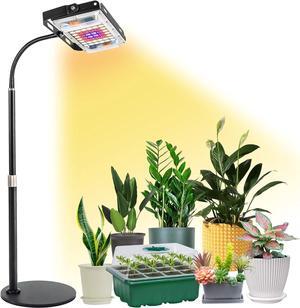 LBW Grow Light for Indoor Plants, Full Spectrum Desk LED Plant Light, Small Grow Lamp with On/Off Switch, Height Adjustable, Flexible Gooseneck, Ideal for Indoor Growth