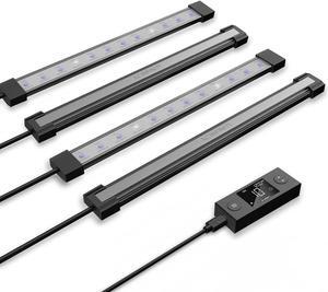 AC Infinity IONBEAM U4, Targeted Spectrum UV LED Grow Light Bars 11, 4-Bar Lighting Kit with 365nm and 395nm Diodes, Digital Dimming Schedule Controller, for Indoor Plants, Grow Tents, Greenhouses