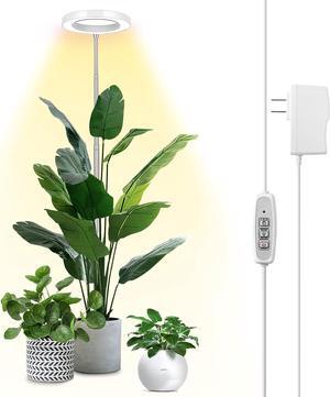 LBW Plant Grow Light, 72 LEDs Full Spectrum Grow Lights for Indoor Plants, 56in Large Grow Lamp with 4/8/12H Auto Timer & 4 Dimmable Brightness, Height Adjustable, Ideal for Tall Plants