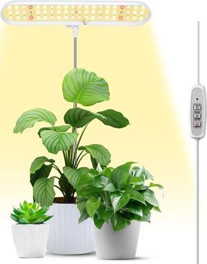 FOXGARDEN- Grow Light, Full Spectrum LED Grow Lamp, Space-Saving Plant Light with Auto On/Off Timer 4/8/12H, 4 Dimmable Brightness, Height Adjustable 8.5"-24.8", Ideal for Indoor Plants
