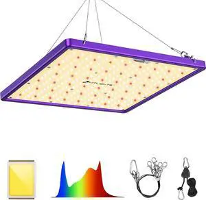 HitLight LED Grow light with 288 US Patented LEDs, 2x2ft Coverage Dimmable Full Spectrum Plant Grow Lights for Indoor Plants Seeding Veg Flower Greenhouse Sunlike Growing Lamps, UL-Listed Driver, 120W