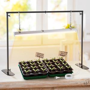 Saillong Seedling Grow Light with Stand for Indoor Plants 18W Full Spectrum LED Grow Lamp with Metal Stand Height Adjustable Seedling Grow Light for Seed Starting Germination Hydroponic 1 Pack