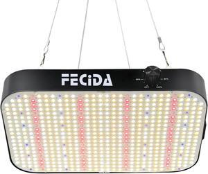 FECiDA Dimmable LED Grow Light 12000 Lumen, 2024 Best 2x2ft Grow Tent Light, UV-IR Included Full Spectrum Plant Growing Lamps for Indoor Plants with Daisy Chain Function, Quiet Built-in Fan