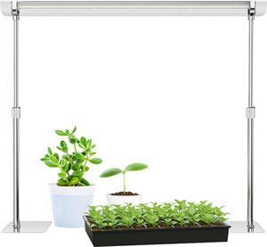 2ft LED Grow Light for Seed Starting with Stand Indoor Grow Lights for Seedlings Height Adjustable Seed Starter Light Full Spectrum Table Top Grow Light for Indoor Growing Vegetables Plants