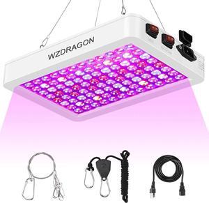 2024 Newest BW1000 LED Grow Lights Double Chips Full Spectrum for Greenhouse and Indoor Plant Veg and Flower Growing [White]
