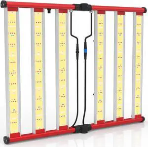 AGLEX 330W Led Grow Lights, Full Spectrum Grow Light with UV IR, Daisy Chain Foldable & Dimmable Plant Bar Style Grow Light for Indoor Growing Commercial Hydroponic Growing Lamp 3x4 FT Core Coverage