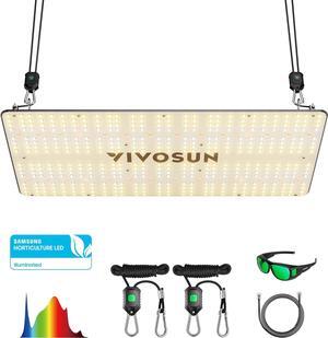 VIVOSUN VS2000 LED Grow Light with Samsung LM301 Diodes & Brand Driver Dimmable Lights Sunlike Full Spectrum w/Grow Glasses for Seedling Veg & Bloom Plant Growing Lamps for 4x2/3x3 Grow Tent