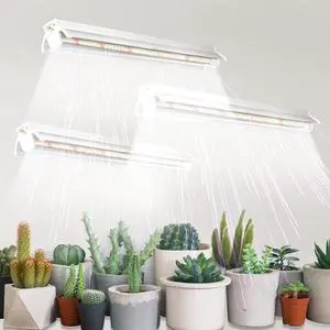 T5 Grow Lights 1.4Ft, 5000K White Full Spectrum LED Plant Growing Lamp Strips for Indoor Plants, Seeds Starting, Succulents, High PPFD with V-Shaped Reflector T5 Grow Lights 1.4Ft, 5000K White Full Spectrum LED Plant Growing Lamp Strips for Indoor Plants, Seeds Starting, Succulents, High PPFD with V-Shaped Reflector