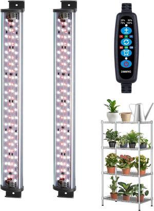 DOMMIA Grow Light Strip 6000K White Spectrum Plant Light for Indoor Plants Dimmable Full Spectrum Grow Lights with Timer IP54 Grow Lights for Seed Starting LED Grow Light Fixture for Greenhouse