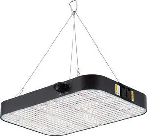 FECiDA 2024 Newest LED Grow Light 200 Watts Actual Power, 2x2 ft Dimmable Grow Gent Light, UV-IR Included Full Spectrum Plant Growing Lamp, Daisy Chain Function and Quiet Build-in Fan