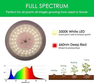 Outdoor Grow Light String for Greenhouse Plants, Waterproof, 44FT(12 Lights) 110V Plug, Daisy Chain,Full Spectrum Waterproof Grow Lights for Seedling,Veg,Flower of Garden Backyard Farm