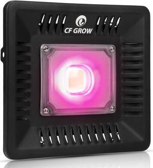 Waterproof 100W LED Grow Light Full Spectrum, New Technology COB LED Grow Light, Natural Heat Dissipation Without Noise, Suitable for Plants All Growing Stage Indoor or Outdoor.