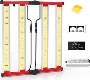AGLEX 240W LED Grow Lights UV IR Grow Lights for Indoor Plants with 780PCS Diodes Daisy Chain Foldable & Dimmable Full Spectrum Commercial Hydroponic Growing Lamp 3x3/4x4 Grow Tent