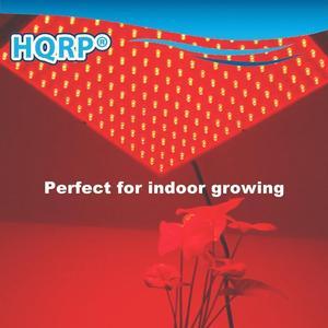 HQRP 660 nm 14W 225 LED Pure Red Grow Light Panel for Growing Flowers Orchids, Bonsai, Hibiscus, Saffrons + Hanging Kit