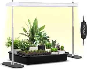 FOXGARDEN-Grow Light Stand, Advanced LED Plant Growth Lighting with 4/8/12H Timer, 6 Dimming Options, and Adjustable Height - Optimal for Indoor Plants in Seedlings, Vegetative, and Flowering Phases