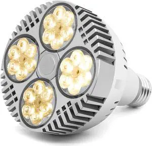 CANAGROW LED Grow Light, 35W Full Spectrum Grow Light Bulb Plant Light for Indoor Plants, Growing Lamps for Hydroponics Greenhouse Succulent Houseplants Vegetable