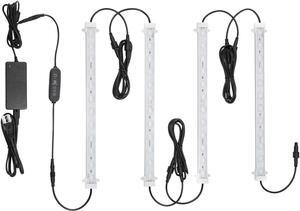 Litever Grow LED Light Strip Kits for Plants, 45W, Full Spectrum White Grow Lights, Easy Installation. Good for Indoor Plant Grow Shelf, Greenhouse, Grow Cabinets