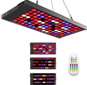 Led Grow Lights,300W Led Grow Light with 4 Dimmable Levels 3 Modes Timing Function,Full Spectrum Led Grow Light for Indoor Plants,seed starting,Hydroponics Growing Light, Multiple Panels Can Be Conn