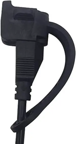 Prong Shield Outdoor Plug Cover | Weatherproof Extension Cord Plug Cover for Outside | Extension Cord Construction Equipment | Extension Cord End Cover 3-Prong End Cover (5, Black)