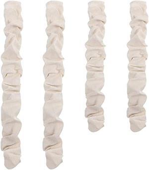 4 Pcs Fabric Cord Cover 6 Feet and 4 Feet Chain Cover Cable Sleeve Chandelier Lighting Wire Cord Cover for Lamps Light Fixtures Lighting Wires Cable Management