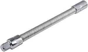 KATUR Flexible Socket Extension Ratchet, Flexible Extension Bar Set, Bendable Elastic Joint Head Post Connecting Link, Shaft Drive Adapter Bit Holder (1/2 Inch Shank 250mm Length)