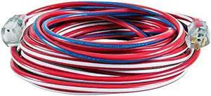 Southwire 2548SWUSA1E 50-Foot Contractor Grade 12/3 with Lighted End American Made SJTW Extension Cord, a Wounded Warrior Project Product