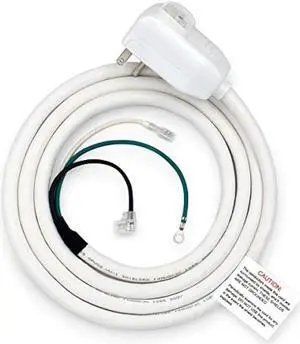 Baomain 7.5FT Leakage Current Detection Interrupter Replacement LCDI Power Cord Plug for Air Conditioner 120 VAC 10 Amp 1200W 60Hz UL listed White (1 Pack)