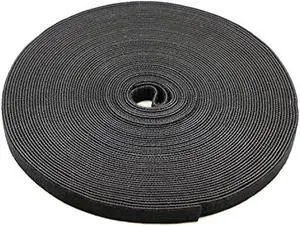 Pasow fastening tape Cable Tie Double Side Nylon Power Wire Management 3/4Inch 1 Roll Hook (25 Yards, Style 1)
