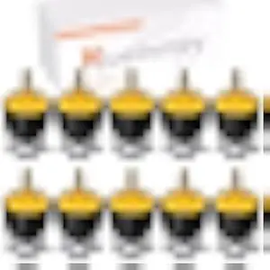 Muelnmey 10 PCS Extension Cord End Electrical Replacement Plug NEMA 5-15P 15A 125V 2Pole 3Wire Black Shell Industrial Grade 3-Prong Male Straight Blade Grounding Type,UL Listed.