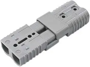X-Haibei Pair 175 Amp 2 Gauge Battery Quick Connector Gray, Jumper Cables Connect Disconnect Plug for Winch Trailer