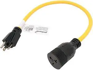 Parkworld 69571 NEMA 6-20 Extension Cord 6-20P to 6-20R (T Blade Female Also for 6-15R Adapter) 250V, 20A, 5000W (2FT)