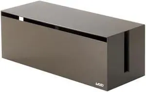 YAMAZAKI home 2709 Cable Box-Outlet Cord Storage Organizer, Cover Protector, One Size, Grey