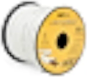 50ft.18AWG Low Voltage LED Cable 3 Conductor White Sleeve in-Wall Speaker Wire UL Class 2 Certified