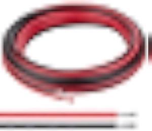 Shirbly 8 Gauge Wire - 20FT Red & 20FT Black Tinned Copper Cable for Car Audio Automotive Trailer Marine, PV Wire for Low Voltage LED Light (8AWG 20FT Red + 20FT Black)
