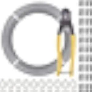 RECTOO 200ft 1/8 Stainless Steel Cable with Cable Cutters, 7x7 Strands Stainless Steel Wire Rope Construction, Wire Rope Aircraft Cable for Deck Railing Stair Handrail Balusters Porch Fence
